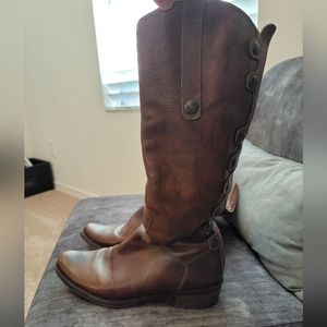 Brown leather boots size 7